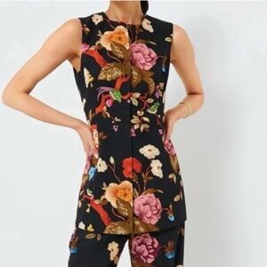 Tuckernuck Baroque Floral Rhoda Sleeveless Top Size 4
